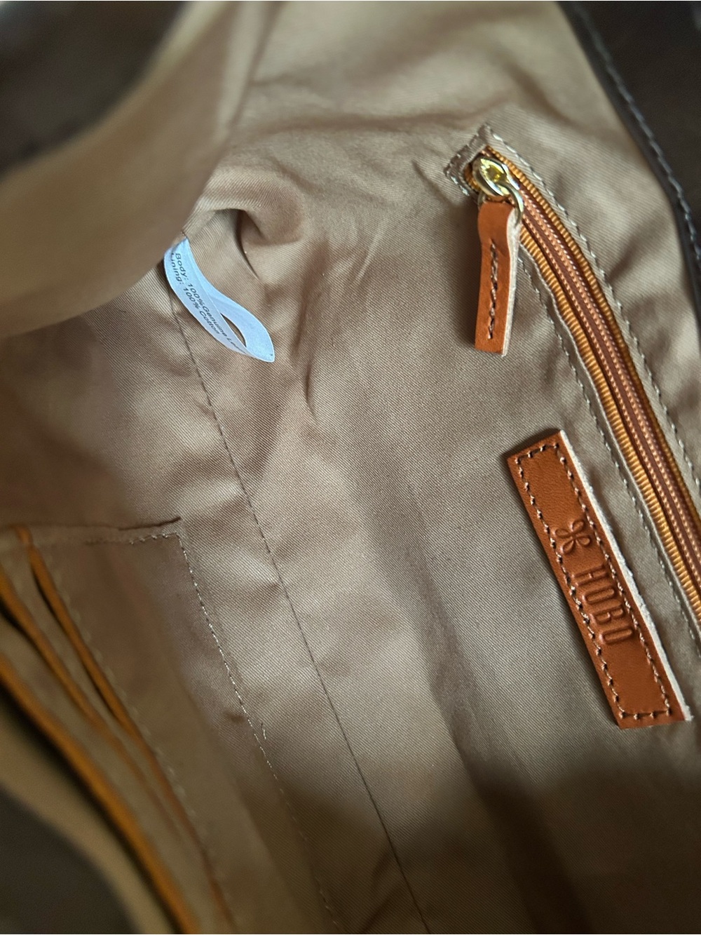 HOBO Mila Brown Leather Turn Lock East West Shoulder Baguette Bag - Picture 10 of 12